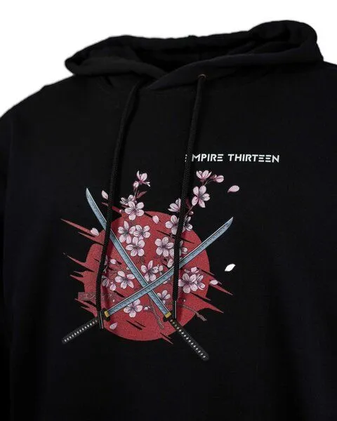 EMPIRE-THIRTEEN EMPIRE-THIRTEEN Hoodie SAKURA, Schwarz, – Produktbild 3 von 4