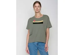 GreenBomb GREENBOMB Bio-Damen-T-Shirt 'Pathway' weit geschnitten, olive, Gr. L – Produktbild 1 von 1