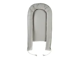 HANS NATUR Babynest Bio-Baumwolle, Kapok, Naturlatex, Maße 105 x 55 cm grau – Produktbild 1 von 1