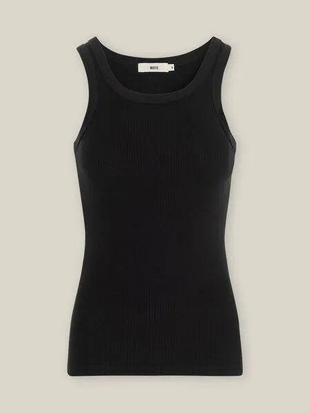 WOTE WOTE Tanktop new shape aus Organic Cotton, Schwarz, – Produktbild 3 von 4