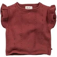 People Wear Organic People Wear Organic Strick Pullunder, rot uni, Bio-Baumwolle – Produktbild 1 von 1