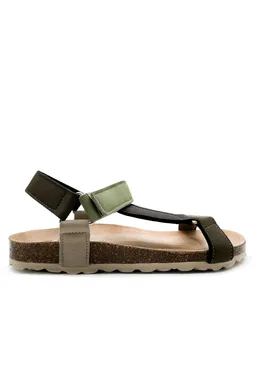 thies thies Damen vegan Sandalen Eco Bio Trek Multi Waldgrün – Produktbild 1 von 1