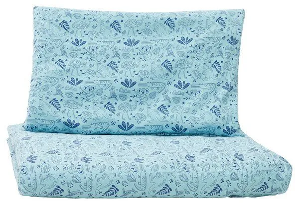 loud + proud loud + proud Kinder Jersey Bettwäsche-Set 100 x 135cm, GOTS-zertifiziert, Lagoon(blau), – Produktbild 3 von 4