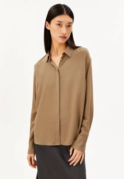 ARMEDANGELS ARMEDANGELS LARISAANA Damen Bluse aus LENZING ECOVERO Viskose, Amberwood, – Produktbild 1 von 4