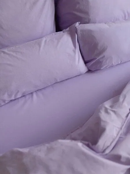 erlich textil erlich textil Finn Bettdeckenbezug aus Bio-Baumwolle, made in Europe, Flieder, – Produktbild 6 von 6