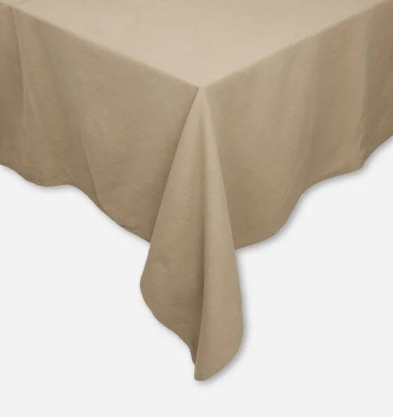 jilda-tex jilda-tex Tischdecke Renforce 100% Bio-Baumwolle Uni MADE IN GREEN, Sand, – Produktbild 1 von 2