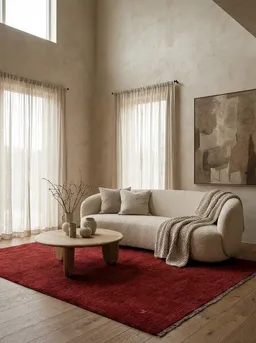 Rugtales Gabbeh Rot „Rugtales“ aus Schurwolle, 200x245 cm – Produktbild 1 von 1