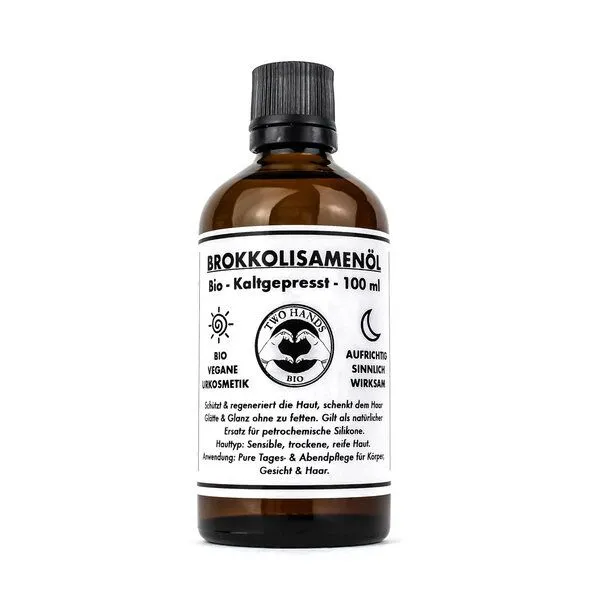 Two Hands BIO Two Hands BIO Brokkolisamenöl - Kaltgepresst - 100 ml – Produktbild 1 von 1