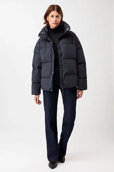 LangerChen LangerChen Gesteppte Jacke aus Eco Daune mit Stehkragen, Navy (blau), – Produktbild 2 von 4