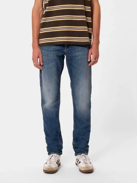 Nudie Jeans Nudie Jeans Straight Fit Jeans Steady Eddie II - Heavy Rain – Produktbild 2 von 4