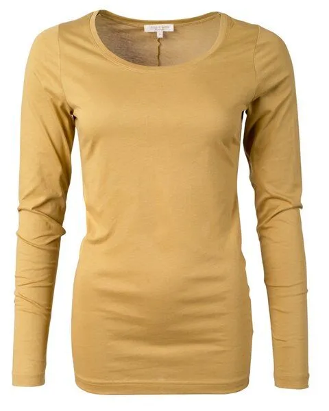 Alma & Lovis Alma & Lovis Langarmshirt aus 100% Bio-Baumwoll-Jersey (kbA) | Pure Shirt, Pistazie, – Produktbild 4 von 4