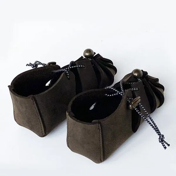 Snekkerbuks Snekkerbuks Urschuhe Ledersandalen Barfußschuhe, Dunkelbraun, – Produktbild 2 von 4