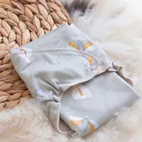 Glückswindel Glückswindel Flat-Wrap-Windel, Falter (beige), – Produktbild 1 von 1