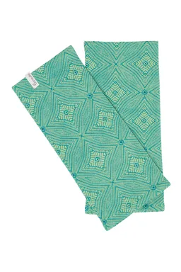 Tranquillo Jersey-Stulpen - green mosaic / one size – Produktbild 1 von 1