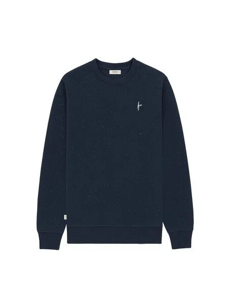 FUXBAU FUXBAU Männer Neps Pullover, Navy neps, – Produktbild 3 von 4