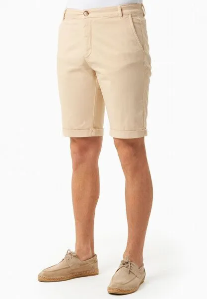 ORGANICATION ORGANICATION Regular-Fit Shorts aus Bio-Baumwolle, Beige, – Produktbild 3 von 3