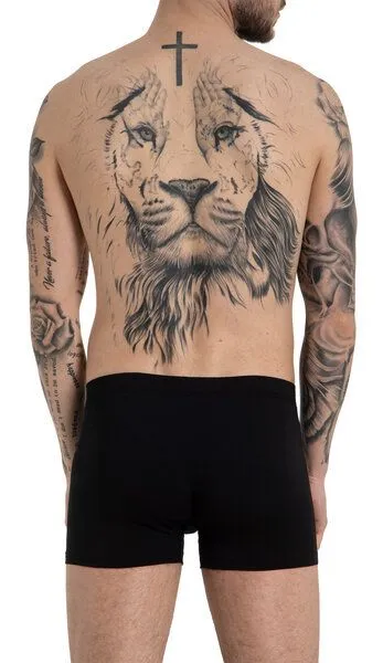 Haasis Bodywear Haasis Bodywear Herren Pants 2er Pack ohne Eingriff, Single Jersey,, Schwarz, – Produktbild 3 von 4