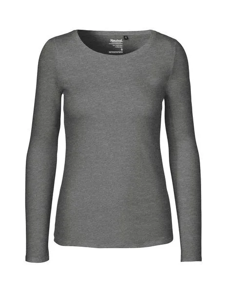 Neutral® - 3FREUNDE Neutral® - 3FREUNDE Frauen Longsleeve, Dunkelgrau, – Produktbild 1 von 4