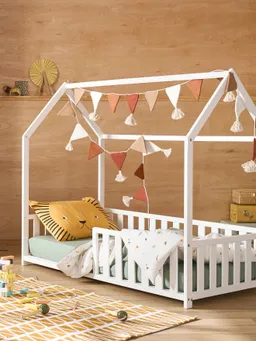 Vertbaudet Kinderbett CABANE mit Fallschutz 70x140 cm – Produktbild 1 von 1