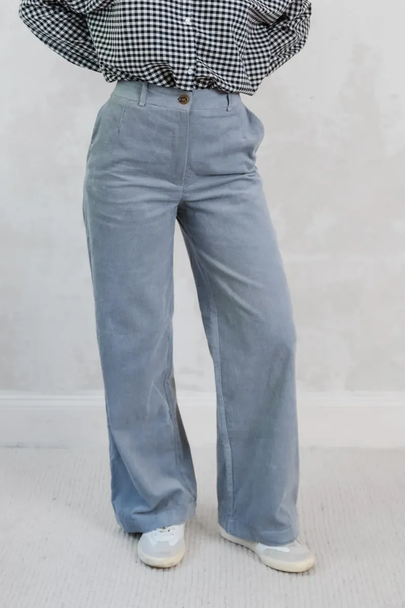 Jyoti - Fair Works Jyoti - Fair Works Damen vegan Hose Suhrutam Mist Grey/Blue, Extra hellblau, – Produktbild 2 von 2
