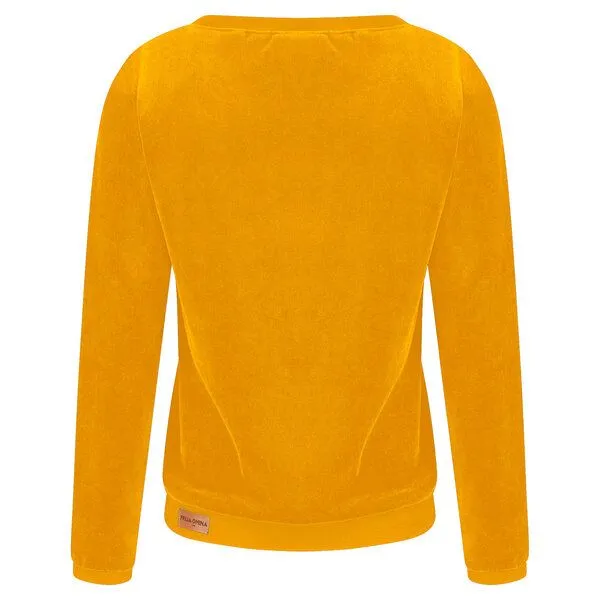 Frija Omina Frija Omina Bio Nicki Pullover Onne, Senf (gelb), – Produktbild 3 von 4
