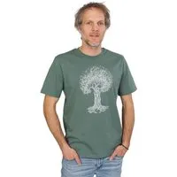 Life-Tree Life-Tree Shirt aus Biobaumwolle für Herren Treehugger, Green bay, – Produktbild 2 von 5