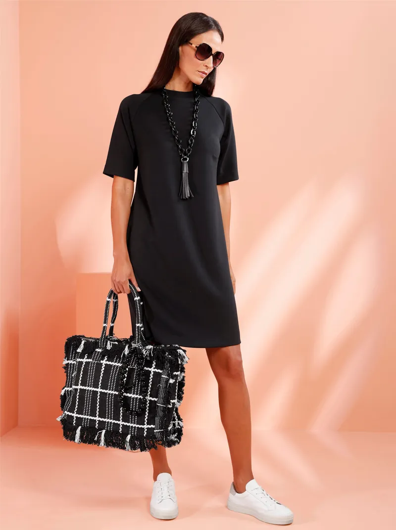 heine Tasche schwarz-weiß, Schwarz-weiß, – Produktbild 3 von 3