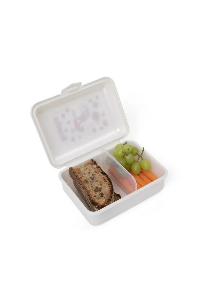 Ergobag Ergobag Lunchbox Brotdose, Kunststoff, (Brotdose, 1-tlg., 1x Brotdose), spülmaschinengeeignet bis 45 Grad, Handwäsche empfohlen, Weiß, – Produktbild 4 von 5