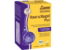 Luvos Luvos Heilerde-Kapseln "Haar & Nagel Plus", 28 g (60 Kapseln) – Produktbild 1 von 1