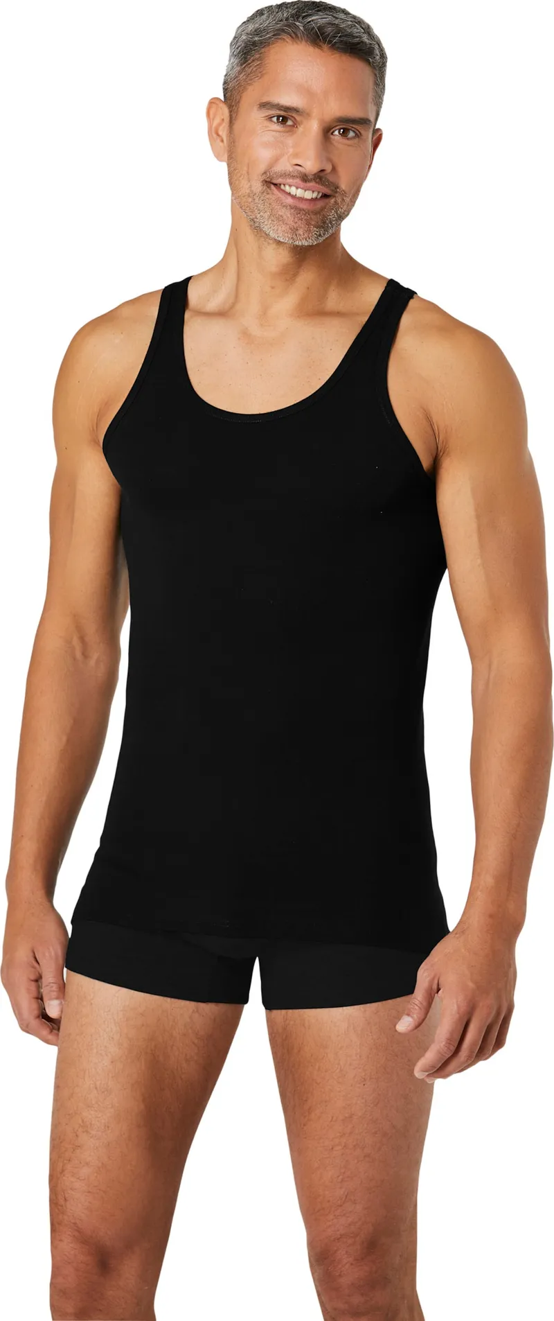 Schiesser Unterhemd schwarz, Schwarz, – Produktbild 2 von 2