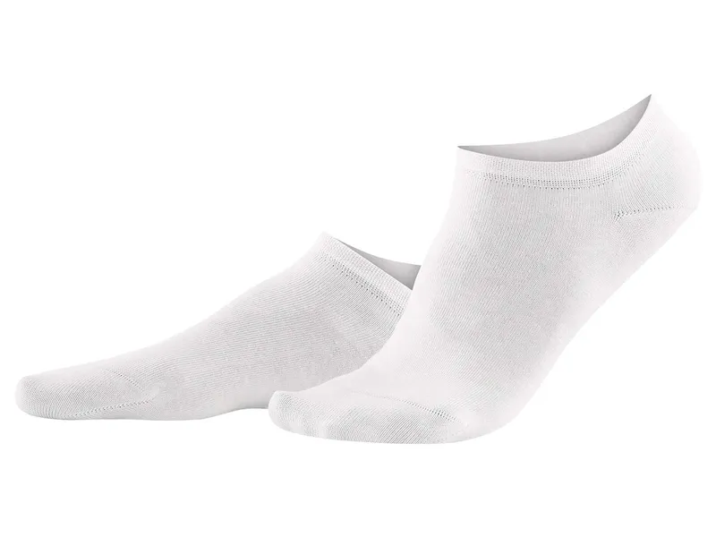 Living Crafts Living Crafts - Damen Sneaker-Socken, 2er-Pack (98% Bio-Baumwolle; 2% Elasthan), Weiß, – Produktbild 3 von 5