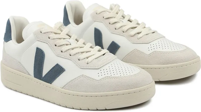 Veja Veja Sneakers V-90 Weiss/Blau - Größe 45, Blau, – Produktbild 4 von 5