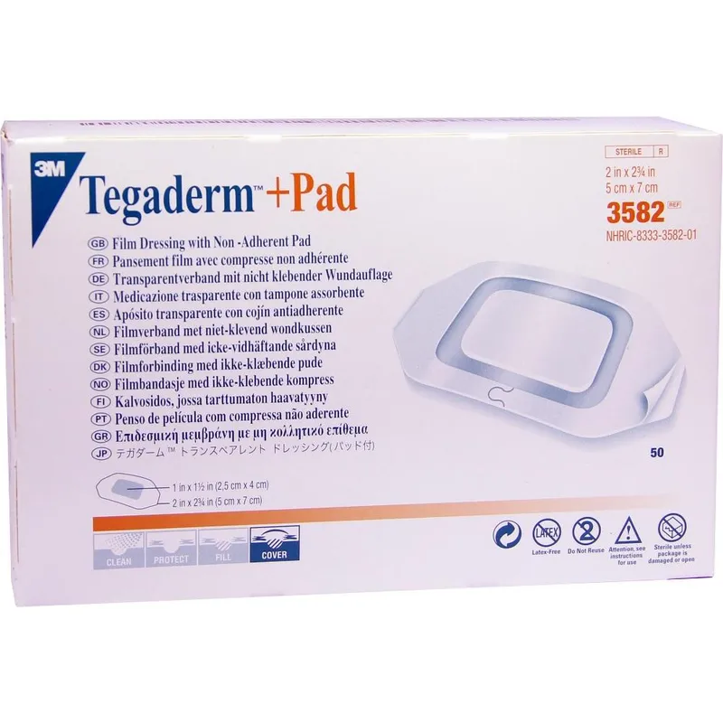 Solventum Germany TEGADERM 3M Plus Pad 5x7 cm Fertigverb.3582 50 St Verband – Produktbild 1 von 1