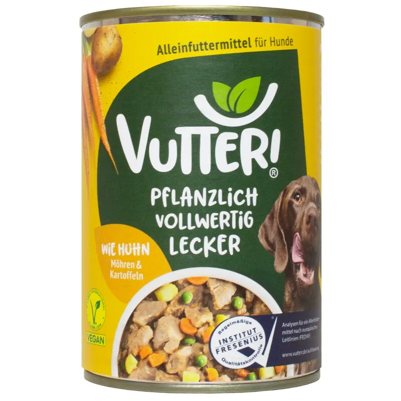 Vutter! Vutter! schmeckt wie Huhn 12x400 g – Produktbild 1 von 2