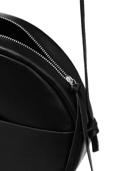ELEKTROPULLI Runde Schultertasche RUT aus Leder von ElektroPulli, Schwarz, – Produktbild 2 von 3