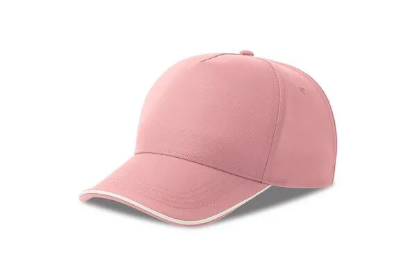 Atlantis Headwear Atlantis Headwear Cap Recy Five Pipe zweifarbig, Pink/weiss, – Produktbild 2 von 2