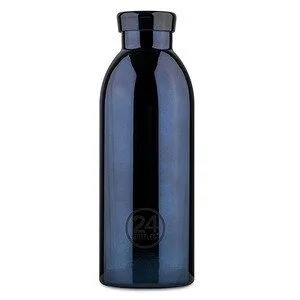 24bottles 24bottles 0,5l Thermosflasche - verschiedene Metallic Designs, Black radiance (schwarz), – Produktbild 1 von 2