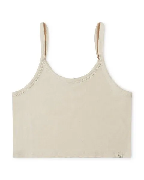 MATONA Matona Crop Top für Frauen aus Bio-Baumwolle / Basic Crop Top, Weiß, – Produktbild 2 von 2