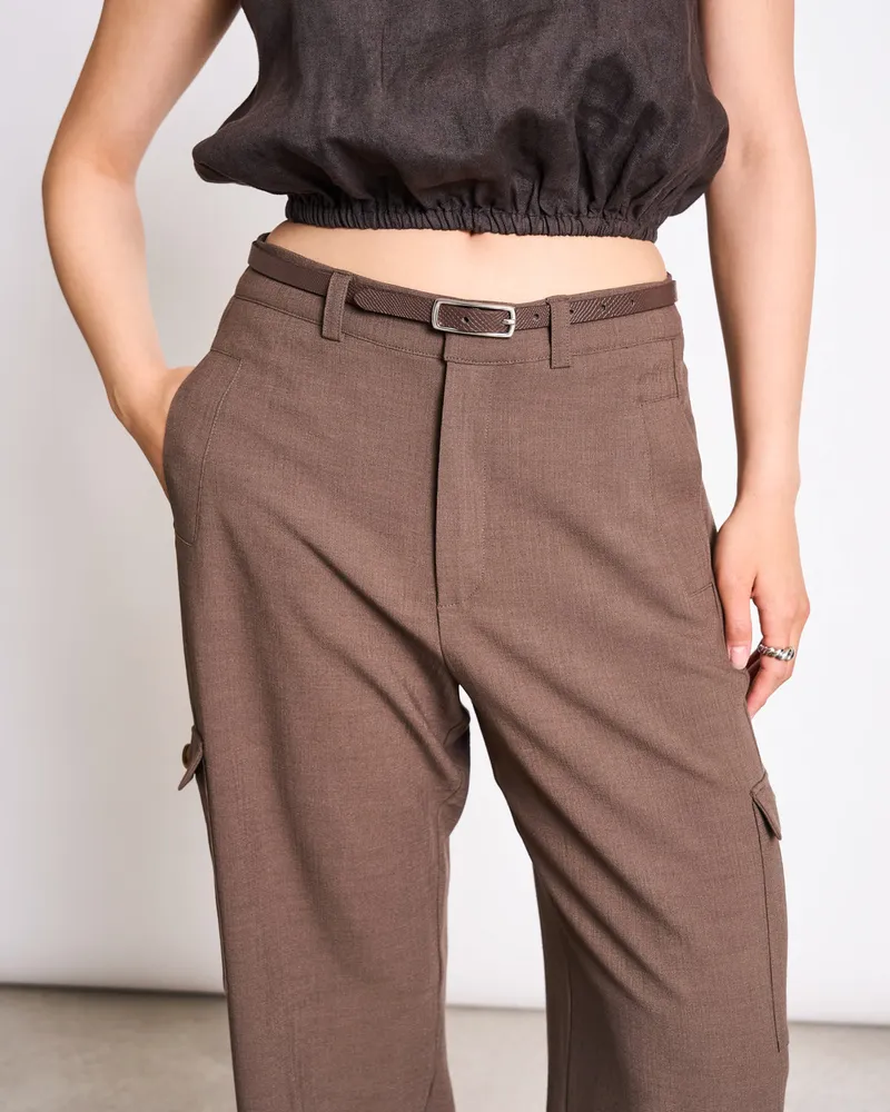JAN N JUNE JAN 'N JUNE Damen vegan Gürtel Thin Nyby Snake Pattern Braun/Silber, Braun, – Produktbild 1 von 2