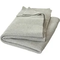HANS NATUR Babydecke Bio-Baumwolle Strick-Qualität grey-melange Maße 80 x 95 cm – Produktbild 1 von 1