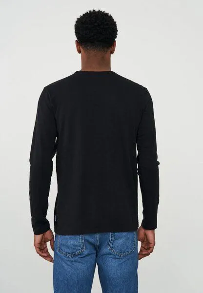 recolution Herren Slub Longsleeve aus Bio-Baumwolle - MACA - recolution, Schwarz, – Produktbild 2 von 4