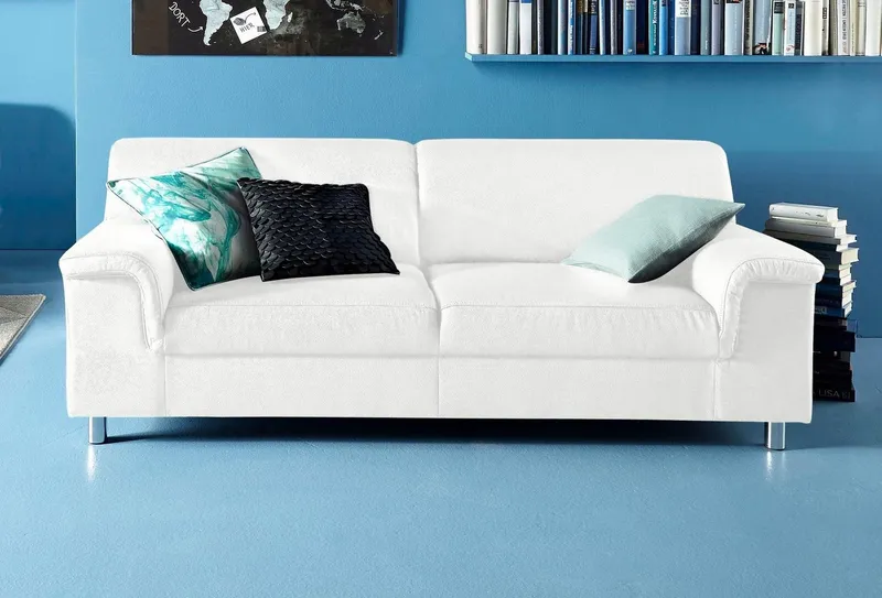 Home affaire 2,5-Sitzer Jamie zeitlos elegant, klares Design, komfortabel, Weiß, – Produktbild 2 von 5