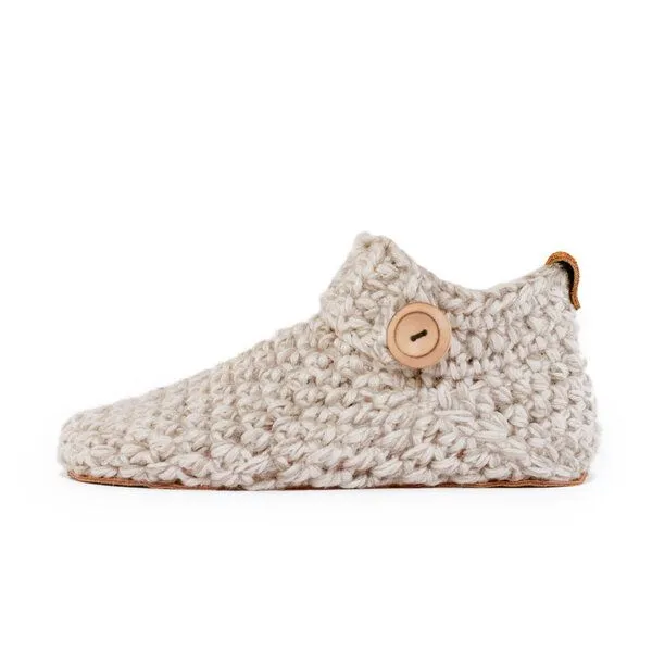 Kingdom of Wow Kingdom of Wow - Handgefertigte Hausschuhe aus Wolle - low top, Chai, – Produktbild 5 von 6