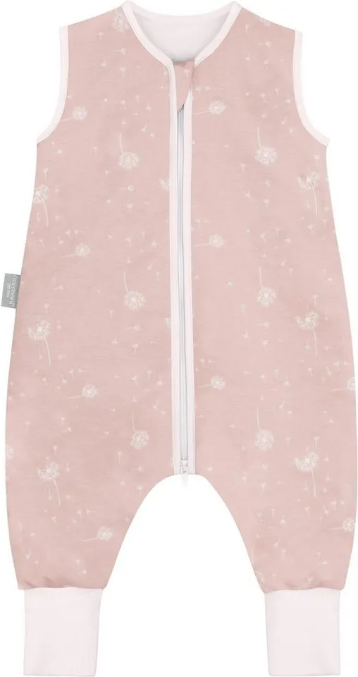 normani Babyschlafsack Baby Schlafsack mit Füßen aus Bio-Baumwolle Nanao, Rosa, – Produktbild 2 von 5