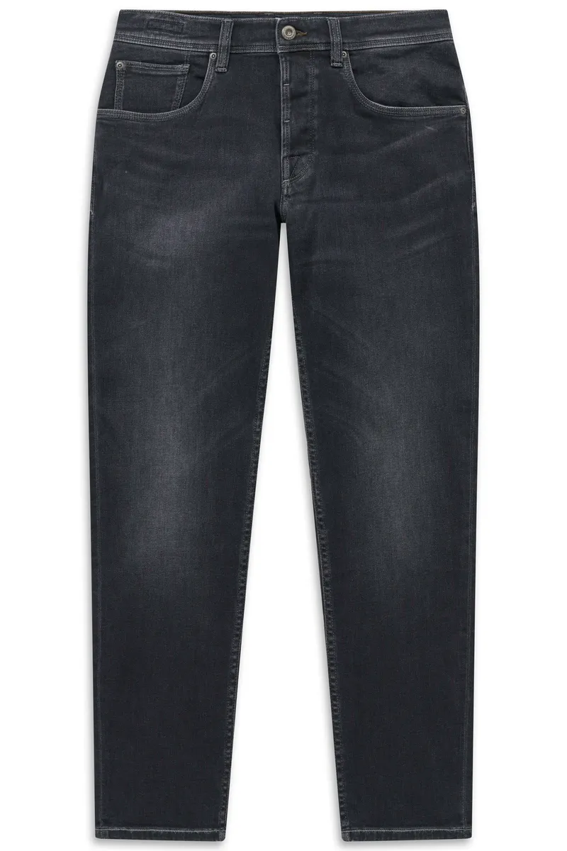 Bugatti Slim Jeans aus italienischem Denim in Dunkelgrau, Dunkelgrau, – Produktbild 1 von 1
