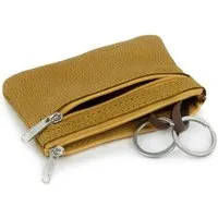 Simaru Simaru Schlüsseletui Schlüsseltasche aus Leder mit 2 Schlüsselringen und Extrafach(Groesse M), Amber, – Produktbild 1 von 1