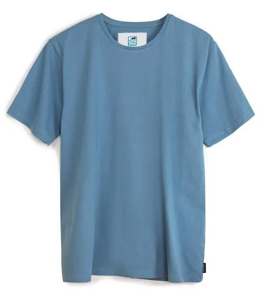 Gary Mash GARY MASH Herren Basic T-Shirt aus Biobaumwolle, Blaugrau (blau), – Produktbild 2 von 4