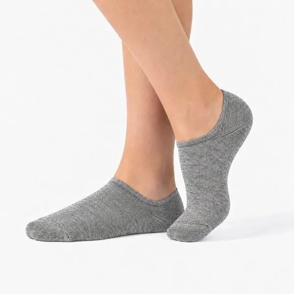Opi and Max Opi and Max Sneaker Socken aus Bio-Baumwolle für Damen & Herren (GOTS 3er-Pack), Grau melange, – Produktbild 3 von 4