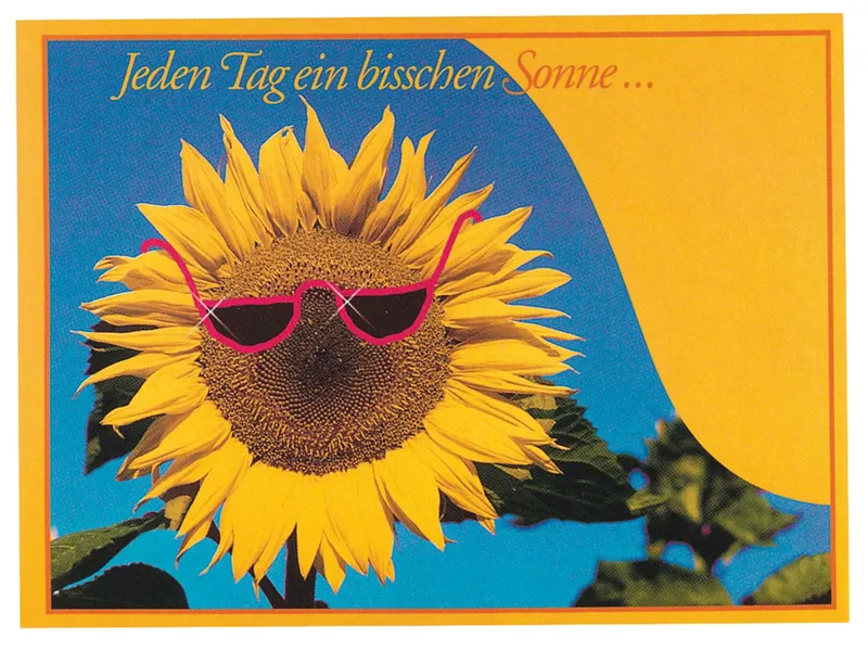 Bio Samenbriefkarte 'Sonnenblume' mit 1-4 farbigem individuellem Aufdruck – Produktbild 1 von 1