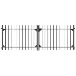 Alberts ALBERTS Doppeltor Chaussee, Alu,anthrazit Kst.b., lichte Breite 3010 mm, Höhe 1000 mm – Produktbild 1 von 1